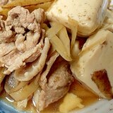 豆腐がおいしい！ごぼう入り肉豆腐